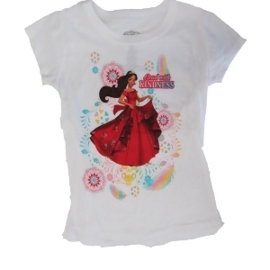 Disney Big Girls White Elena Of Avalor Lead With Kindness T-Shirt 8-12 - 10/12