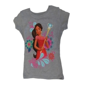 Disney Little Girls Gray Princess Elena Of Avalor Graphic Print T-Shirt 5-6X - 6/6X