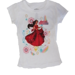 Disney Little Girls White Elena Of Avalor Lead With Kindness T-Shirt 5-6X - 4/5