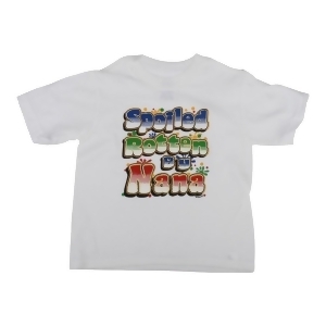 Unisex Little Kids Black Spoiled By Nana Short Sleeve Cotton T-Shirt 2T-5 - 2T