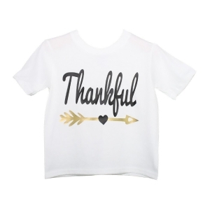 Girls White Holiday Theme Print Cotton T-Shirt 6-16 - Youth S (6-6X)