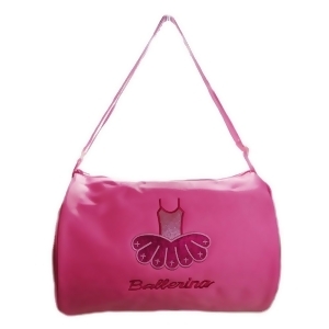 Wenchoice Girls Pink Ballet Dress Detail Dance Stylish Duffel Bag - All