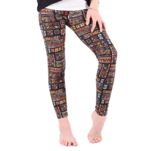 Lori Jane Girls Multi Color Aztec Inspired Print Stretchy Leggings 4-12 - 4/7