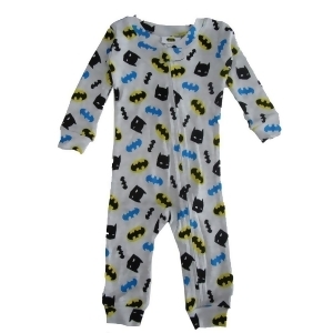 Dc Comics Baby Boys Grey Batman Cotton Long Sleeve Sleeper Pajama 12-24M - 18 Months