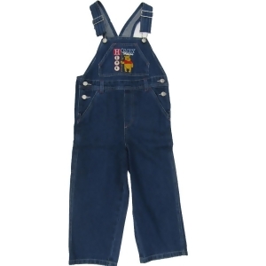 Disney Little Girls Blue Winnie The Pooh Embroidered Overalls 4-7 - 4