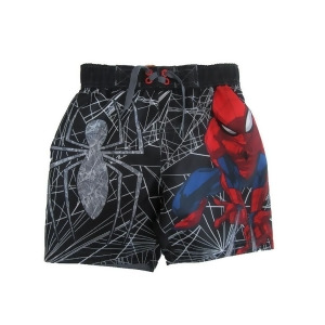Marvel Little Boys Black Spiderman Swim Shorts 4-7 - 4