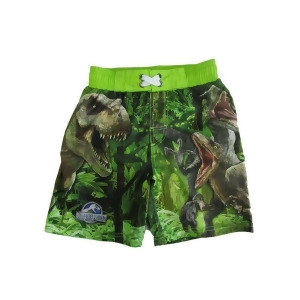 Jurassic World Little Boys Green Swim Shorts 4-7 - 6/7