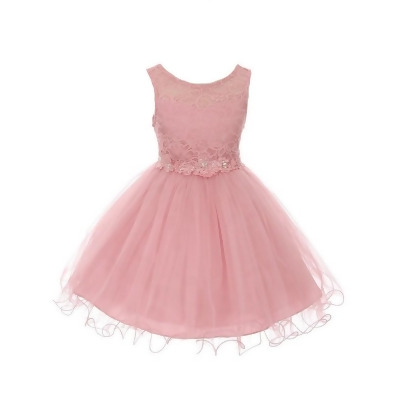 mauve flower girl dress