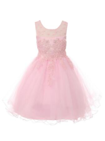 beaded junior bridesmaid dress