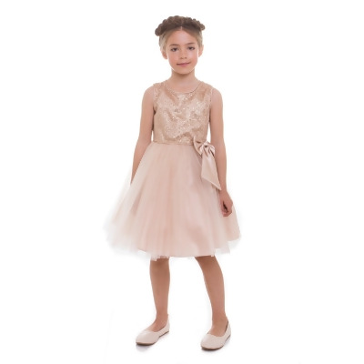little girl champagne dress