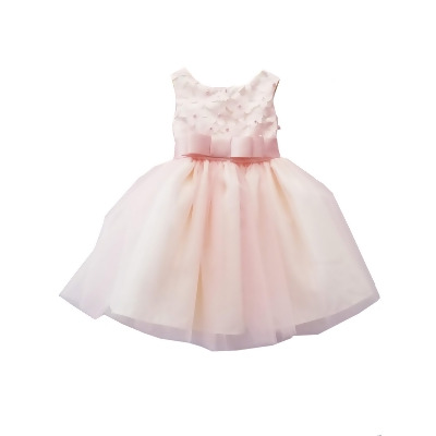 girls blush flower girl dress