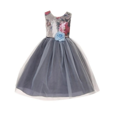 girls navy flower girl dress