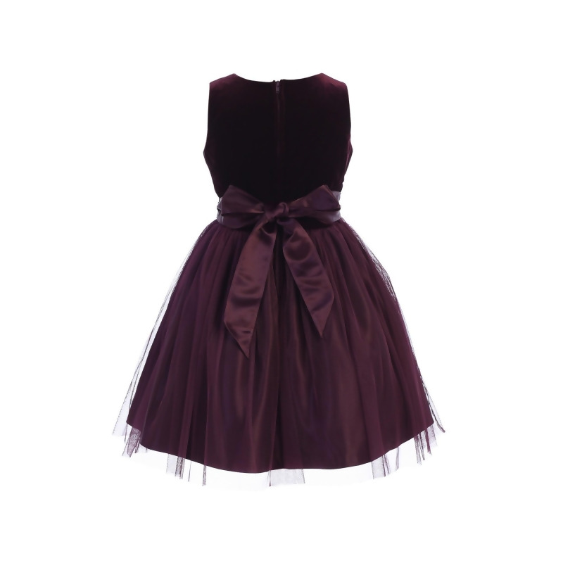 plum velvet dress