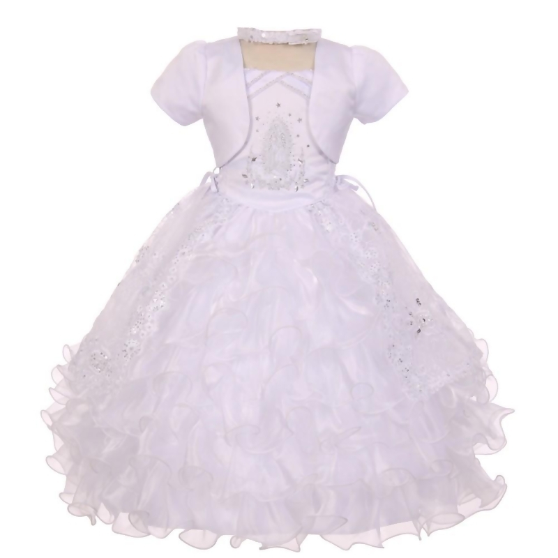 virgin mary baptism dress