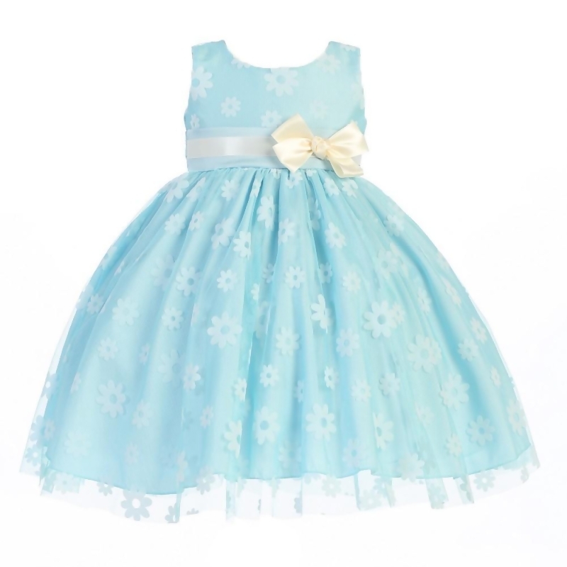 girls blue easter dress