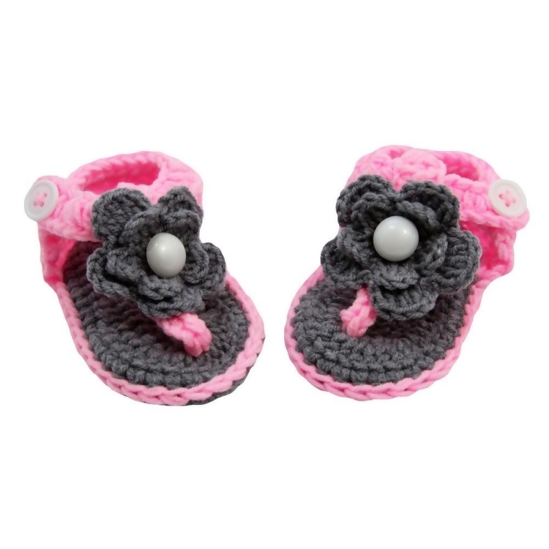 baby girl crochet sandals