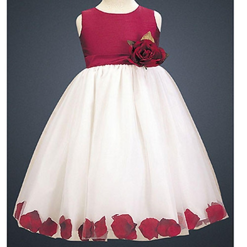 2t flower girl dress white