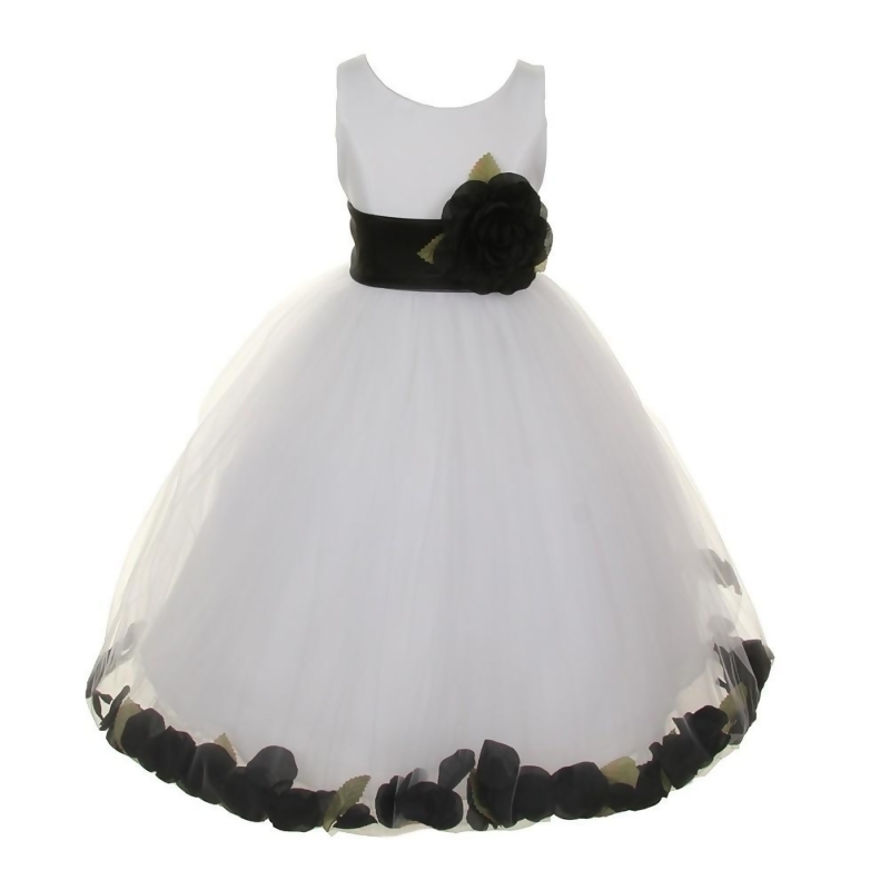 girls white bridesmaid dress