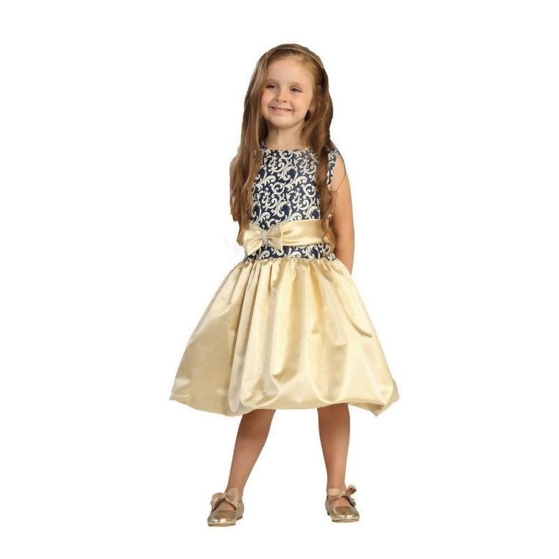 girls navy christmas dress