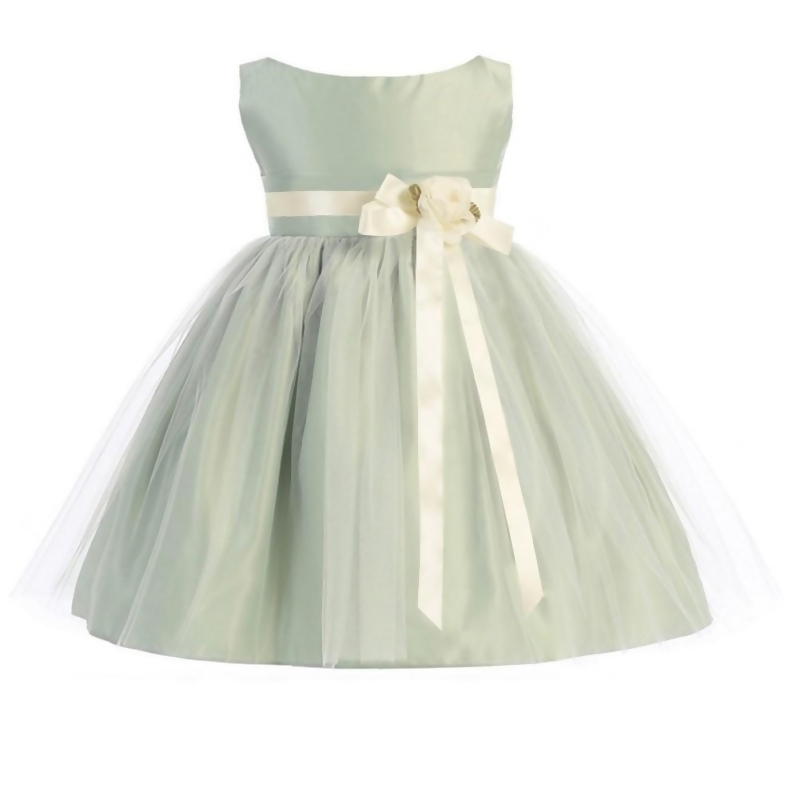 girls sage dress