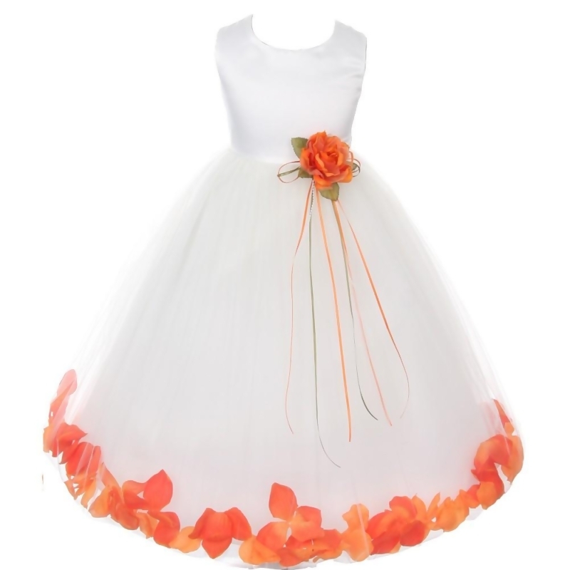 orange gown for kids