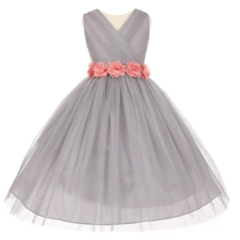 pink junior bridesmaid dresses