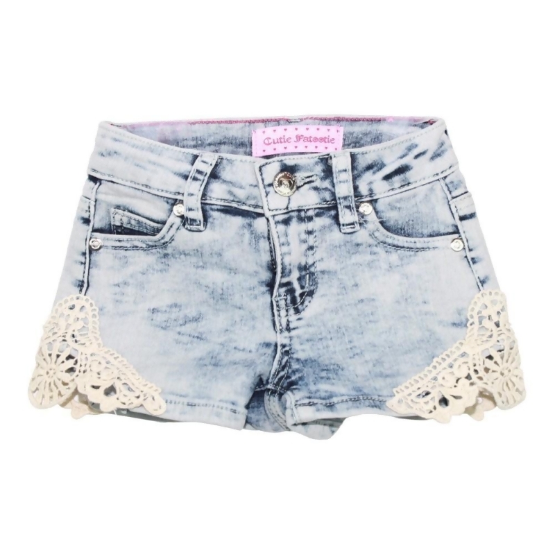 light washed shorts