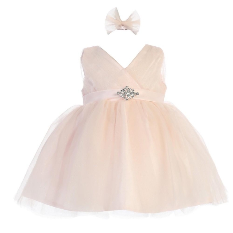 baby girl blush dress