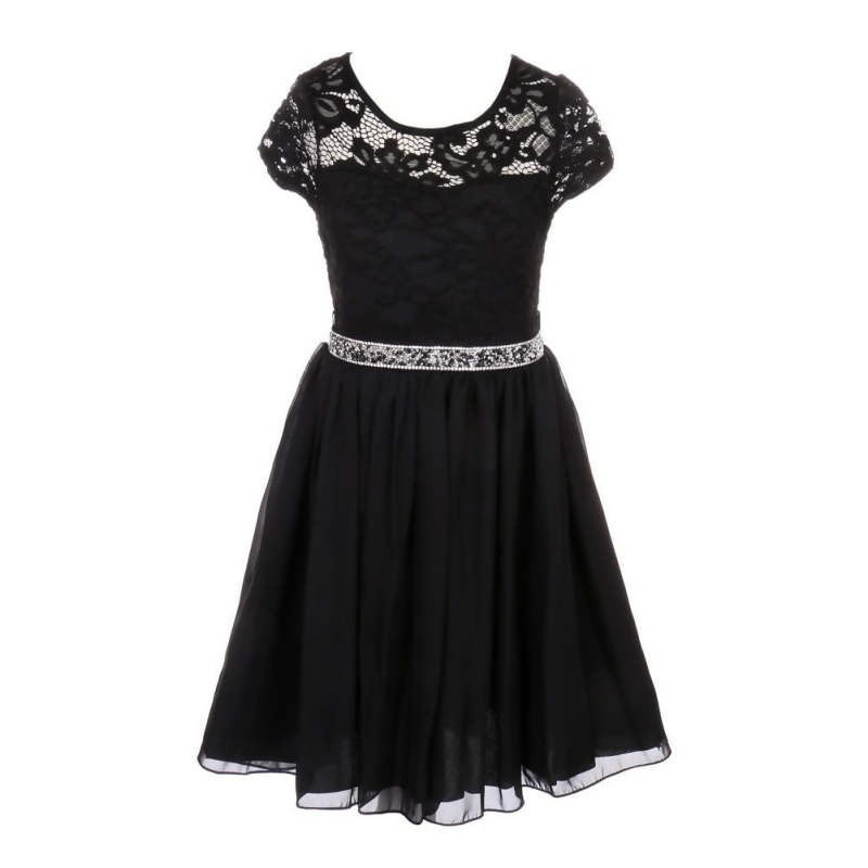 junior girls black dress