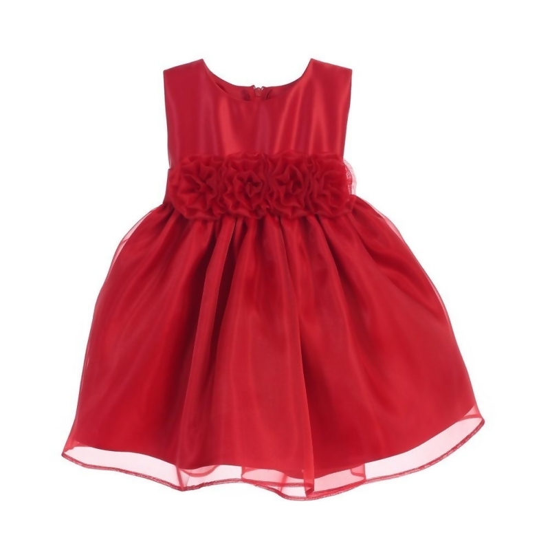 kids red christmas dress
