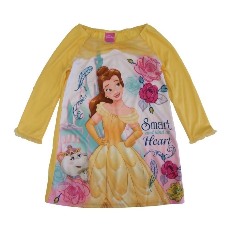 Disney Girls Yellow Beauty Beast Princess Belle Long Sleeve Nightgown 4 8 From Sophia S Style At Shop Com