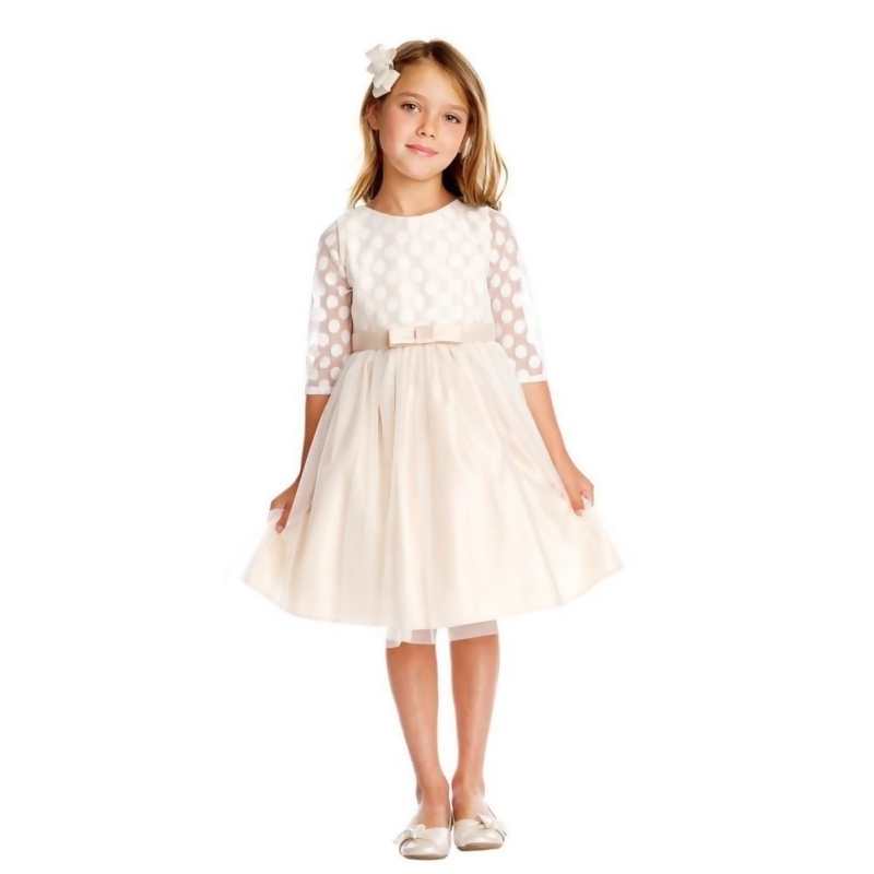 little girl champagne dress
