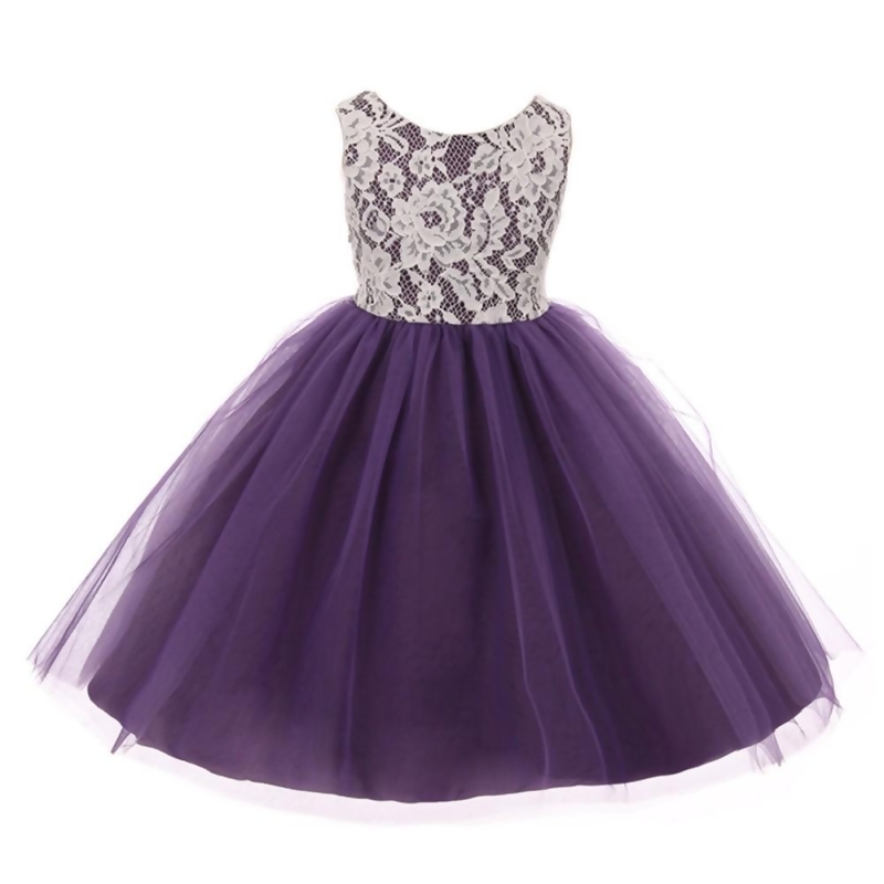 violet gown for kids