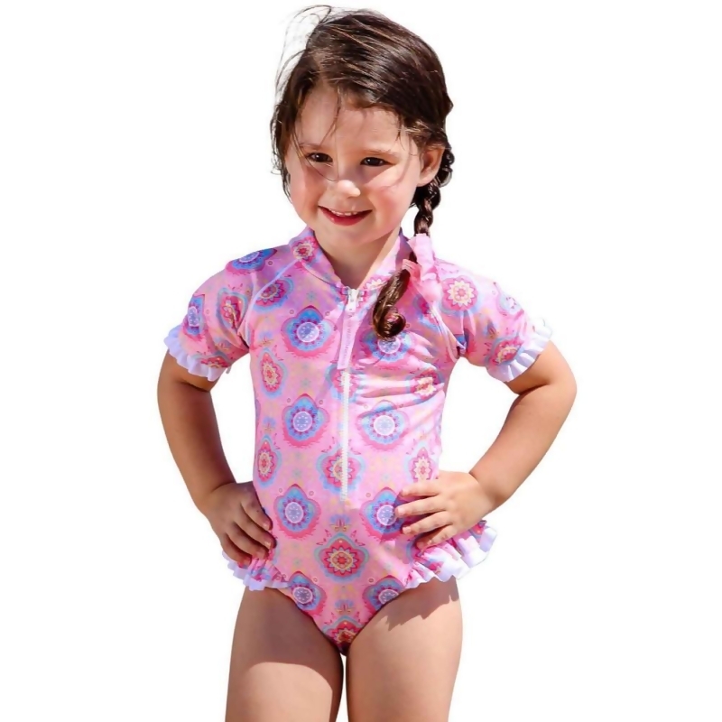 girls frill swimsuit