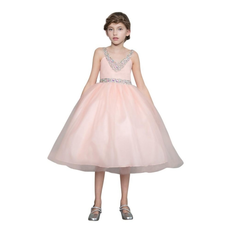 little girl blush pink dress