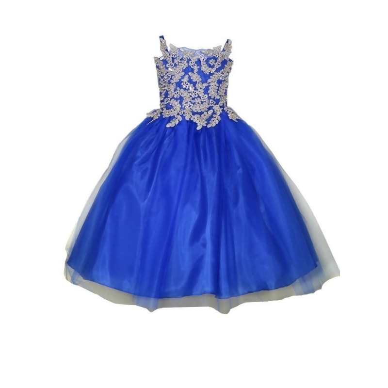 cheap royal blue flower girl dresses