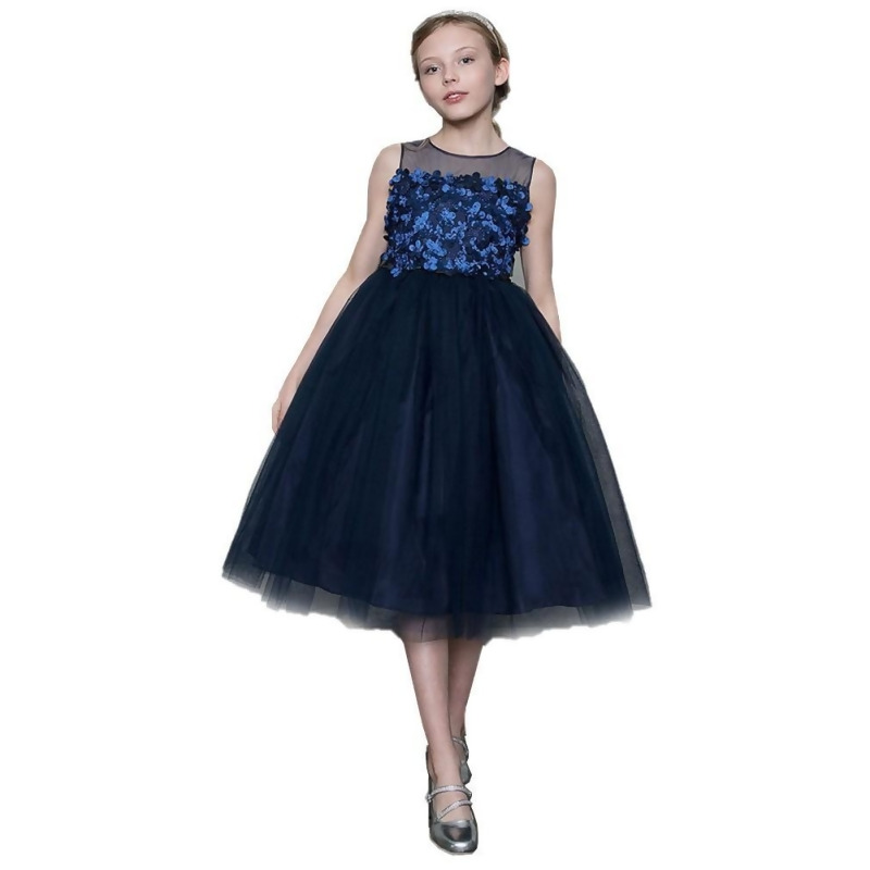 girls navy dress