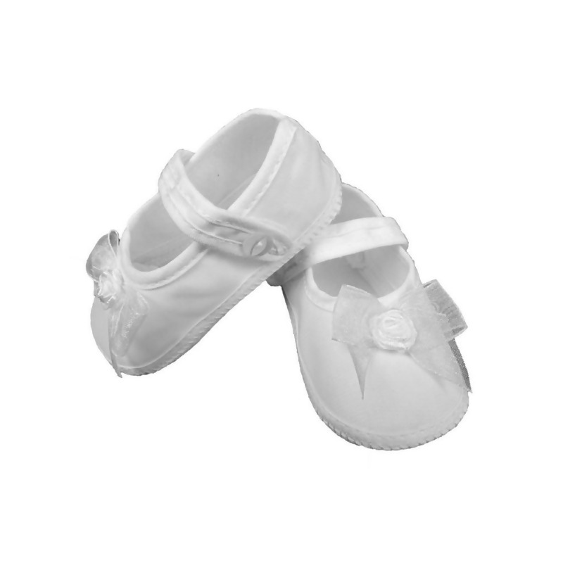 baby christening shoes white