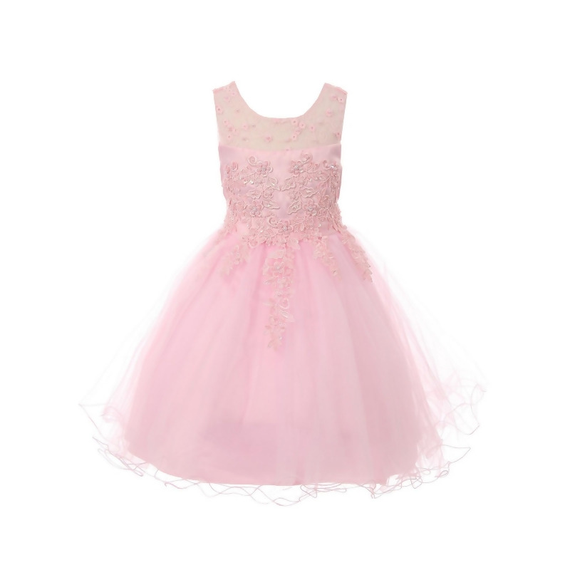 beaded junior bridesmaid dress