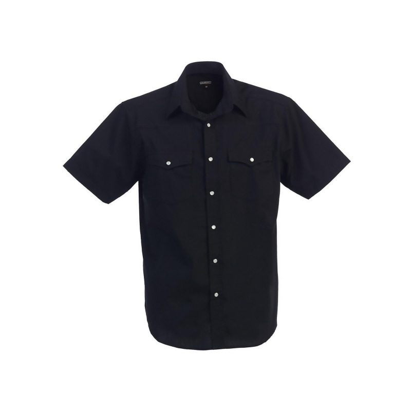 black short sleeve western shirt