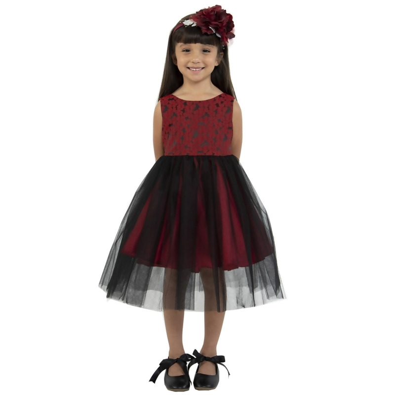 red and black christmas dress