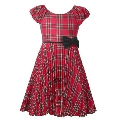 bonnie jean plaid christmas dress