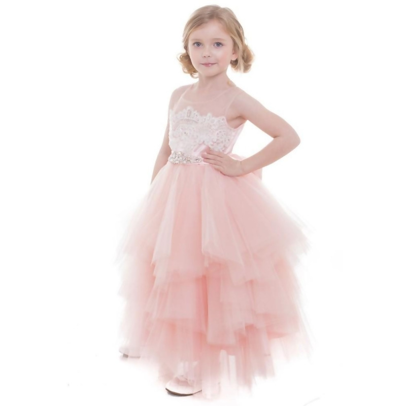 little girl pink fancy dresses