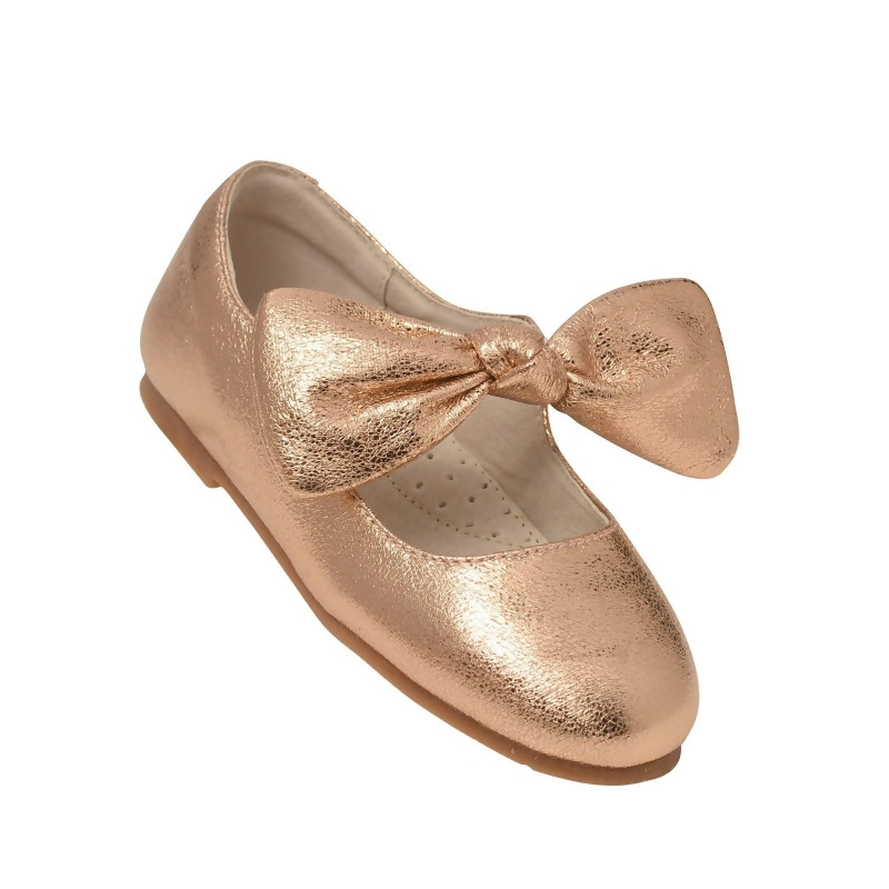 rose gold little girl shoes