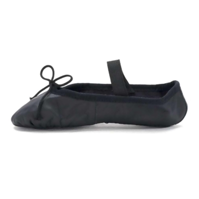 Kids Leo Girls Ballet Russe Leather Low Top Slip On Dance Shoes 