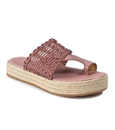 dusty rose flip flops