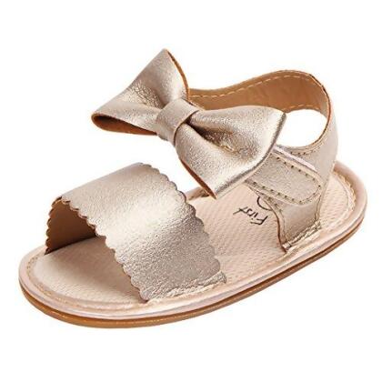 Annnowl Baby Girls Sandals for Summer with Bows 
