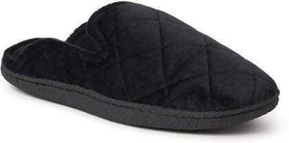 EZ Feet Women's Quilted Cozy Closed Toe Scuff Indoor/Outdoor Slipper 