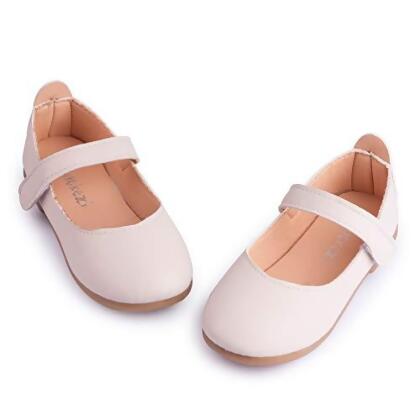 Meckior Toddler Kids Girl's Mary Jane Ballerina Flat Slip On Princess Dress Dance Party Sparkle Wedding Ballet School Uniform Church Shoes 