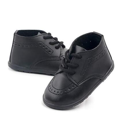 Meckior Infant Baby Boys Girls Classic PU Leather Wedding Loafers Brogue Toddler Oxford Dress Shoes First Steps Walking Flat Lazy Crib Shoe 